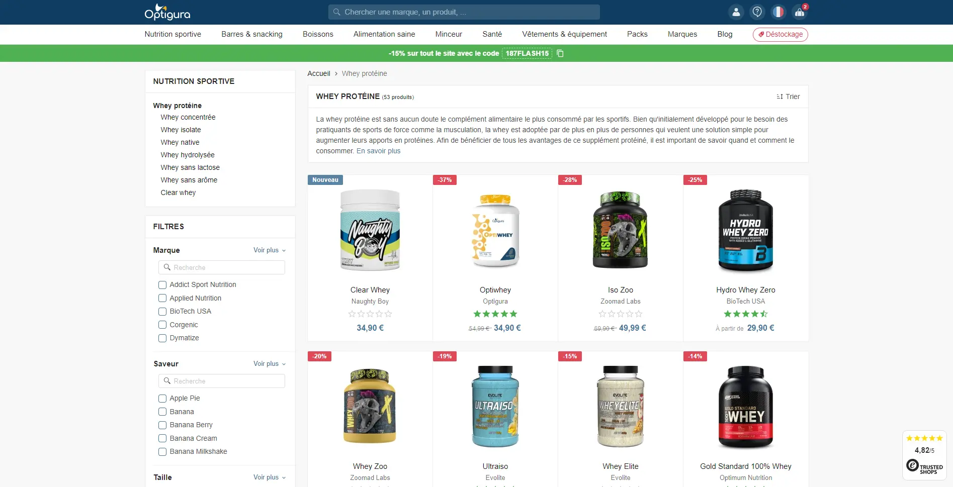 Category products list page